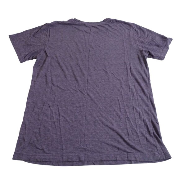 OP Mens Heather Purple Crewneck T-Shirt Size M 38 40 Short Sleeve Casual Classic - Picture 4 of 8